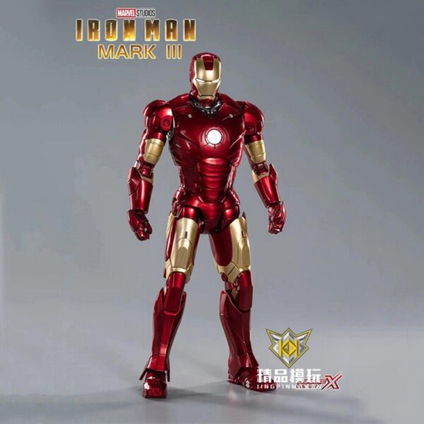 ZD Toys Marvel Licensed Iron Man Mark III Mark 3 large size Illuminated version