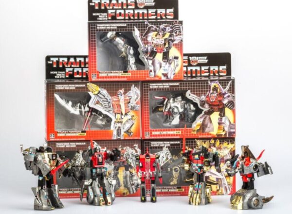 Transform G1 Dinobots set Slag Sludge Snarl Swoop Grimlock Action Figure KOver