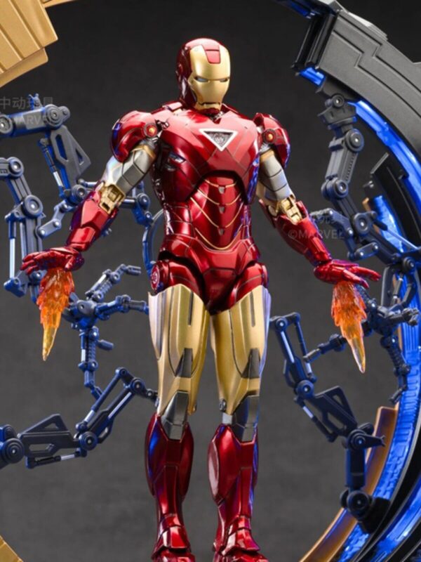 ZD TOYS MK6-1928 1/10 AVENGERS MARVEL IRON MAN MARK 6 WITH SUIT-UP GANTRY