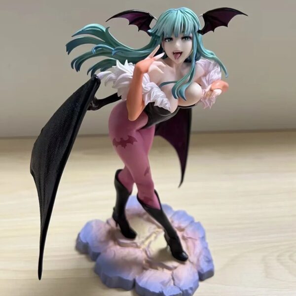 Anime Vampire DARKSTALKERS BISHOUJO Morrigan Aensland FELCIA Figure Statue Gift