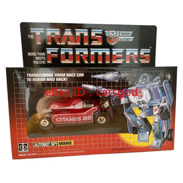 New Transform AUTOBOT SPY G1 Red gold Mirage KO facsimile action figures MISB