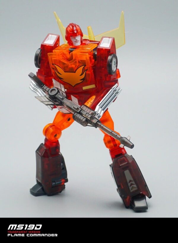 Mech FansToys MFT MS-19D Flame Commander Rodimus Prime Action Figures Clear Ver.